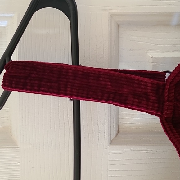 SO BRAND WOMENS JUNIOR BEAUTIFUL BURGUNDY CORDOROY JUMPER/PENAFORE DRESS SIZE XL - Picture 3 of 16